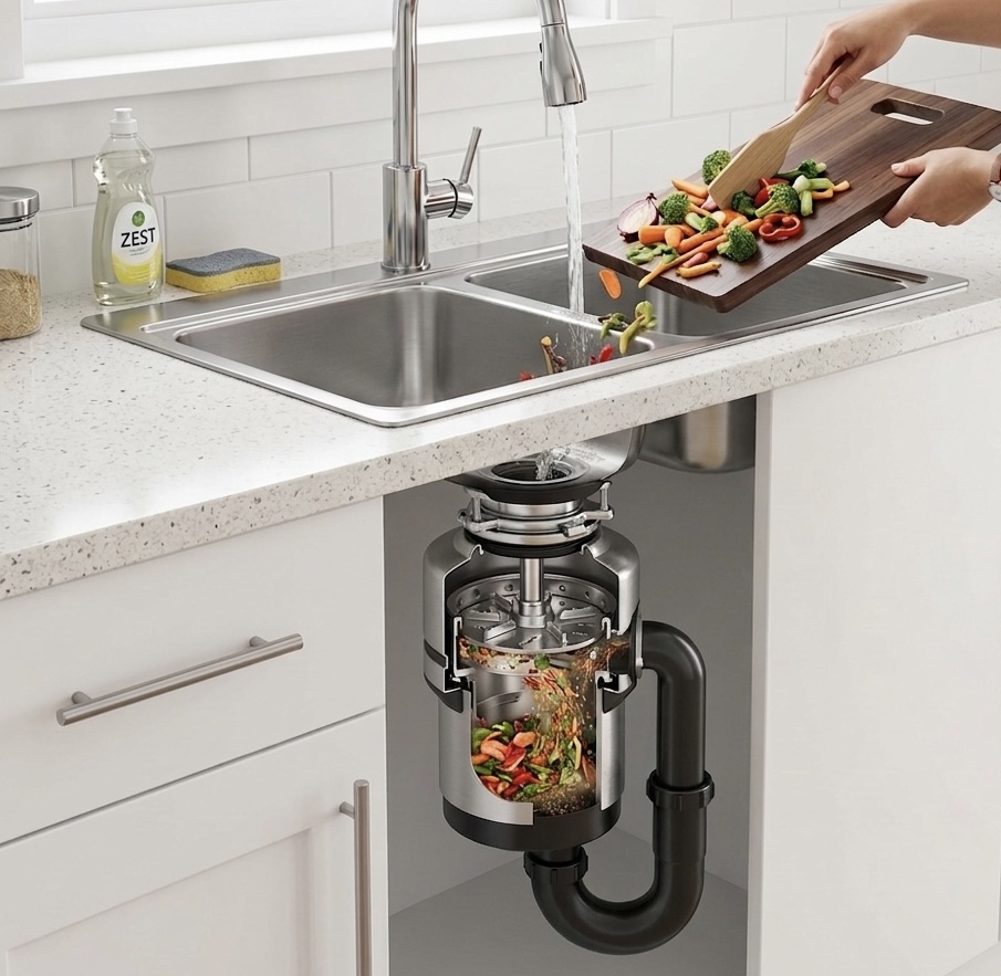 Waste disposal unit installation in St Neots